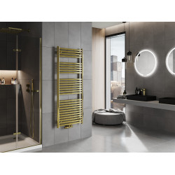 Mexen Hades Fürdöszobai radiátor 1500 x 600 mm, 641 W, arany - W104-1500-600-00-50 Törölközö száritó radiátor Törölközö száritó radiátor Fürdöszobai radiátor Fürdöszobai radiátor 493834 Mexen