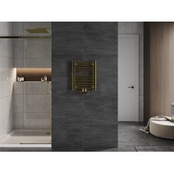 Mexen Mars Fürdöszobai radiátor 500 x 400 mm, 140 W, arany - W110-0500-400-00-50 Törölközö száritó radiátor Törölközö száritó radiátor Fürdöszobai radiátor