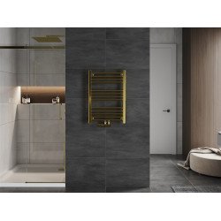 Mexen Mars Fürdöszobai radiátor 700 x 500 mm, 224 W, arany - W110-0700-500-00-50 Törölközö száritó radiátor Törölközö száritó radiátor Fürdöszobai radiátor Fürdöszobai radiátor 493834 Mexen