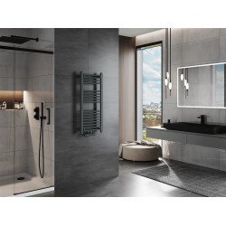 Mexen Mars Fürdöszobai radiátor 900 x 400 mm, 309 W, antracit - W110-0900-400-00-66 Törölközö száritó radiátor Törölközö száritó radiátor Fürdöszobai radiátor Fürdöszobai radiátor 493834 Mexen