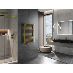 Mexen Mars Fürdöszobai radiátor 900 x 600 mm, 339 W, arany - W110-0900-600-00-50 Törölközö száritó radiátor Törölközö száritó radiátor Fürdöszobai radiátor