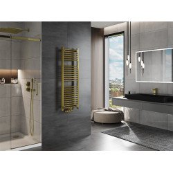 Mexen Mars Fürdöszobai radiátor 1200 x 400 mm, 346 W, arany - W110-1200-400-00-50 Törölközö száritó radiátor Törölközö száritó radiátor Fürdöszobai radiátor