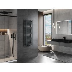 Mexen Mars Fürdöszobai radiátor 1200 x 400 mm, 439 W, antracit - W110-1200-400-00-66 Törölközö száritó radiátor Törölközö száritó radiátor Fürdöszobai radiátor Fürdöszobai radiátor 493834 Mexen
