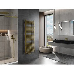 Mexen Mars Fürdöszobai radiátor 1500 x 500 mm, 494 W, arany - W110-1500-500-00-50 Törölközö száritó radiátor Törölközö száritó radiátor Fürdöszobai radiátor
