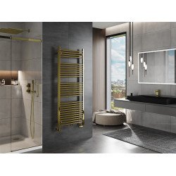Mexen Mars Fürdöszobai radiátor 1500 x 600 mm, 575 W, arany - W110-1500-600-00-50 Törölközö száritó radiátor Törölközö száritó radiátor Fürdöszobai radiátor Fürdöszobai radiátor 493834 Mexen