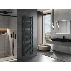 Mexen Mars Fürdöszobai radiátor 1800 x 500 mm, 814 W, antracit - W110-1800-500-00-66 Törölközö száritó radiátor Törölközö száritó radiátor Fürdöszobai radiátor