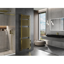 Mexen Mars Fürdöszobai radiátor 1800 x 600 mm, 752 W, arany - W110-1800-600-00-50 Törölközö száritó radiátor Törölközö száritó radiátor Fürdöszobai radiátor