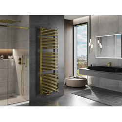 Mexen Mars Fürdöszobai radiátor 1800 x 600 mm, 752 W, arany - W110-1800-600-00-50 Törölközö száritó radiátor Törölközö száritó radiátor Fürdöszobai radiátor Fürdöszobai radiátor 493834 Mexen