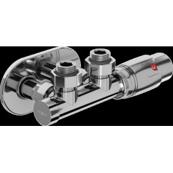 Mexen G00 termosztatikus szett sarokszelep takaróval R, Duplex, DN50, Króm - W907-900-905-01 Termosztatikus fej készletek Termosztatikus fej készletek 500051 Mexen