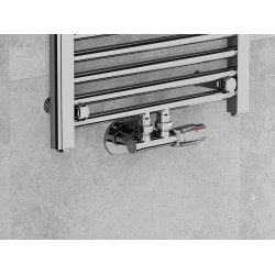 Mexen G00 termosztatikus szett sarokszelep takaróval R, Duplex, DN50, Króm - W907-900-905-01 Termosztatikus fej készletek Termosztatikus fej készletek 500051 Mexen