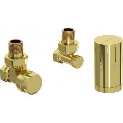 Mexen G05  termosztatikus szett, szögletes, arany  - W901-958-50 Termosztatikus fej készletek Termosztatikus fej készletek 500051 Mexen