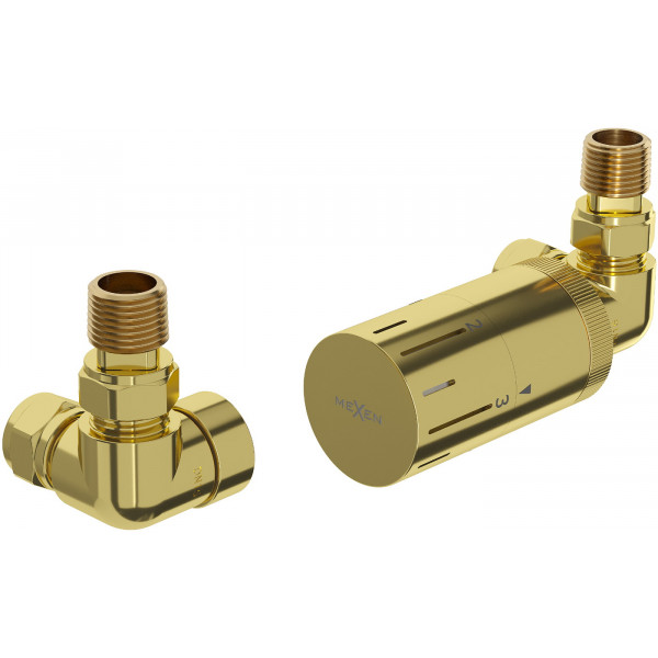 Mexen G05 termosztatikus szett, arany  - W903-958-50 Termosztatikus fej készletek