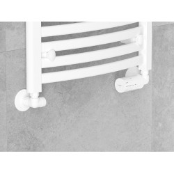 Mexen G05 termosztatikus készlet tengelyirányú takarással R, fehér - W903-958-904-20 Termosztatikus fej készletek Termosztatikus fej készletek 500051 Mexen