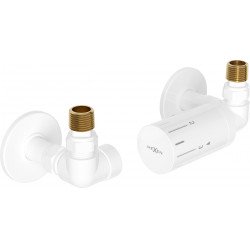 Mexen G05 termosztatikus készlet tengelyirányú takarással R, fehér - W903-958-904-20 Termosztatikus fej készletek Termosztatikus fej készletek 500051 Mexen