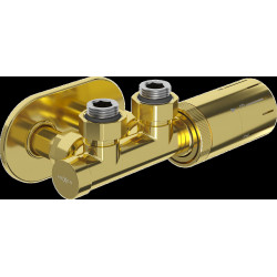 Mexen G05 termosztatikus szett sarokszelep takaróval R, Duplex, DN50, arany  - W907-958-905-50 Termosztatikus fej készletek Termosztatikus fej készletek 500051 Mexen