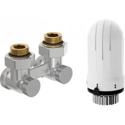 Mexen G03 termosztatikus kettõs csõ DN50 készlet, szögletes 1/2x3/4, nikkel - W911-012-938-01 Termosztatikus fej készletek Termosztatikus fej készletek 500051 Mexen