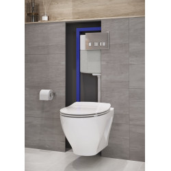 Cersanit Moduo Cleanon peremnélküli fali WC csésze+ ajándék slim duroplast lassó záródású tetõvel SET 934 WHB Wc