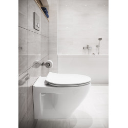 Cersanit Moduo Cleanon peremnélküli fali WC csésze+ ajándék slim duroplast lassó záródású tetõvel SET 934 WHB Wc